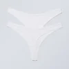 2-Pack Ash Lace Thong – White