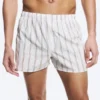 2-Pack Boxer Shorts – Checked Brown & Striped White