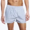 2-Pack Boxer Shorts – White, Blue Stripes