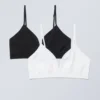 2-Pack Cat Soft Triangle Bra – Black White