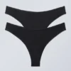 2-Pack Cheeky Modal Brazilian Briefs – Black