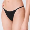 2-Pack Cotton Tanga Thongs – Black & White
