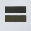 2-Pack Headbands – Dark Grey & Dark Khaki Green