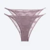 2-Pack Lace Tanga Briefs – Dusty Lilac