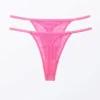 2-Pack Lacey Lace Thongs – Bright Pink