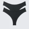 2-Pack Mid-Rise Brazilian Briefs – Black