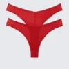2-Pack Mid Rise Mesh Brazilian Bottoms – Bright Red
