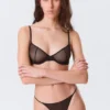 2-Pack Mid Rise Mesh Tanga Thongs – Black