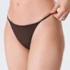 2-Pack Mid Rise Mesh Tanga Thongs – Black