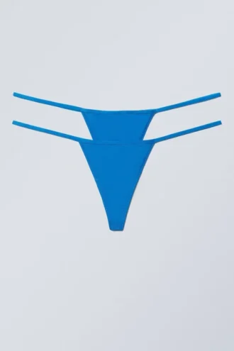 2-Pack Minimal Thongs – Bright Blue