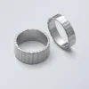 2-Pack Pleated Rings – Silver
