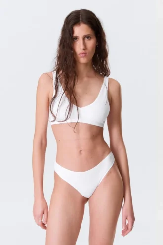 2-Pack Ribbed Brazilian Briefs – White & Washed Grey