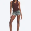 2-Pack Ribbed V-Neck Tank Top – Dark Red