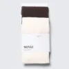 2-Pack Sheer 20 Den Tights – Brown & Cream White