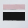 2-Pack Sheer Headbands – Pink & Black