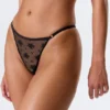 2-Pack Sheer Lace Tanga Thongs – Black