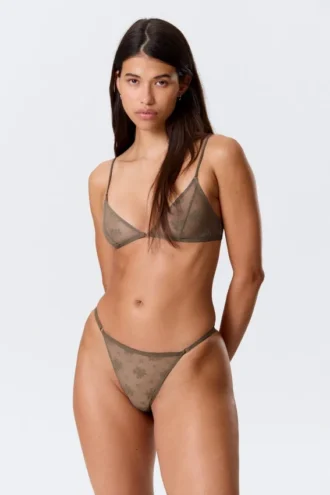 2-Pack Sheer Lace Tanga Thongs – Dusty Grey
