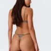 2-Pack Sheer Lace Tanga Thongs – Dusty Grey