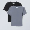 2-Pack Slim Fitted T-Shirt – Black