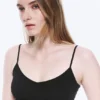 2-Pack Slim V-Neck Cotton Singlet – Black