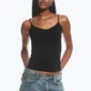 2-Pack Slim V-Neck Cotton Singlet – Light Dusty Pink/Black