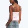 2-Pack Slim V-Neck Cotton Singlet – Light Dusty Pink/Black