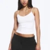 2-Pack Slim V-Neck Cotton Singlet – White