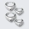 2-Pack Softly Pointed Hoop Earrings – Silver