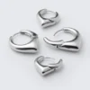 2-Pack Softly Pointed Hoop Earrings – Silver