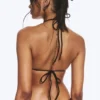 2-Pack Strappy Triangle Bikini Tops – Black + Brown Stripe