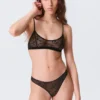 2-Pack Swirly Lace Brazilian Briefs – Black
