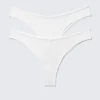 2-Pack Swirly Lace Brazilian Briefs – White