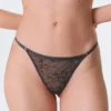 2-Pack Swirly Lace Tanga Thongs – Dark Grey