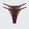 2-Pack Swirly Lace Tanga Thongs – Dark Red