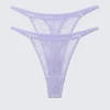 2-Pack Swirly Lace Tanga Thongs – Light Lilac