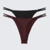2-Pack Tanga Thongs – Burgundy