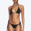 2-Pack Tie Bikin Bottoms – Black + Brown/White Striped