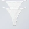 2-Pack Zelda Lace Thongs – White