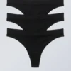 3-Pack Cat Soft Thong – Black