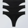 3-Pack Cat Soft Thong – Black