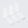 3-Pack Frill Edge Socks – White