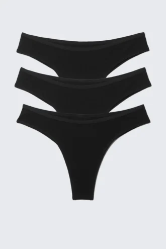 3-Pack Inez Brazilian Cotton Briefs – Black