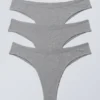 3-Pack Inez Brazilian Cotton Briefs – Grey Melange