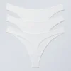 3-Pack Jade Cotton Thong – White