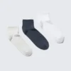 3-Pack Low Sport Sock – White/Grey/Navy