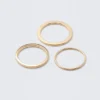 3-Pack Minimal Steel Rings – Golden