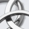 3-Pack Minimal Steel Rings – Silver