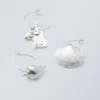 3-Pack Shell Hoops – Silver