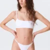 3-Pack Soft Cotton Thongs – Black/Black/White