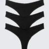 3-Pack Soul Micro Thongs – Black